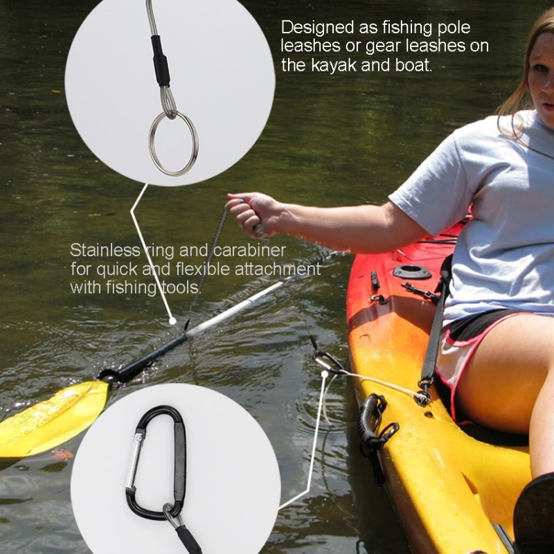 Ackibbik 6pcs Fishing Lanyard  - Fishing Kayak Paddle Leash incelemesi ve fiyatı