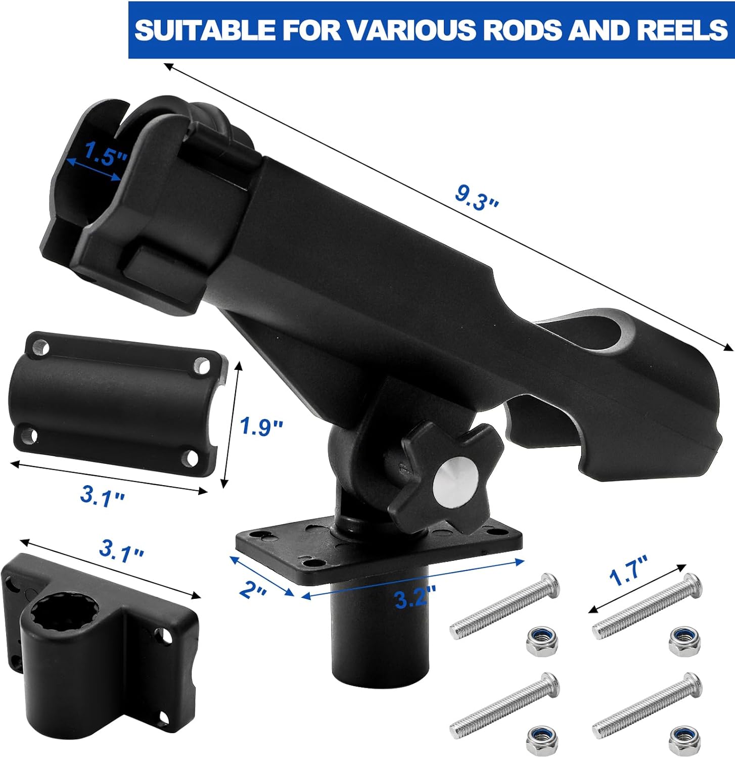 2 Pack Fishing Rod Holder with - Fishing Kayak Rod Holder incelemesi ve fiyatı