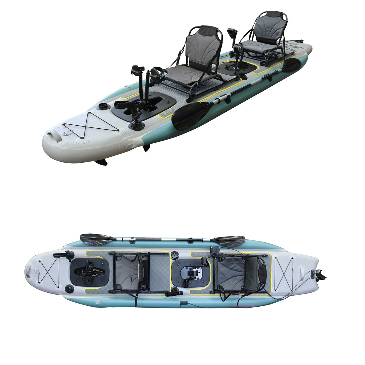 14ft Inflatable Fishing Canoe  - Fishing Kayak Seat incelemesi ve fiyatı