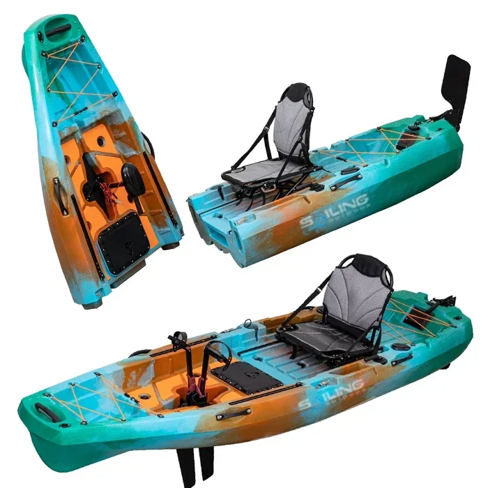 9.5ft 1 Person Folding Plastic - Fishing Kayak Pedal Drive incelemesi ve fiyatı